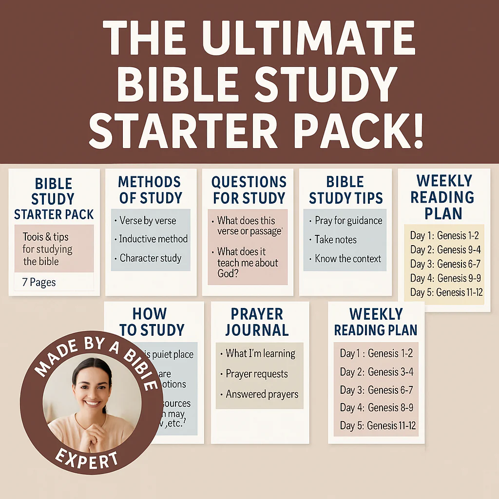 📘 Bible Study Starter Pack